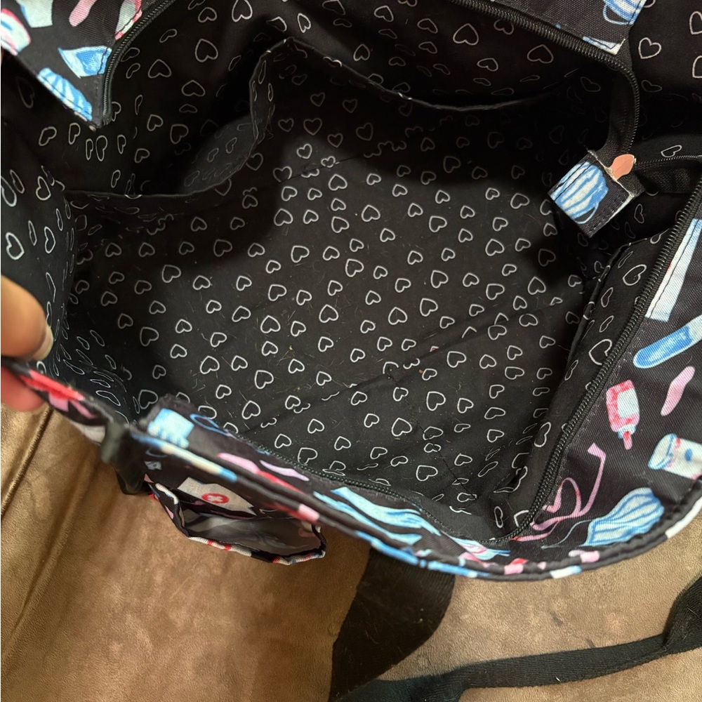 Trendy Black and Pink work bag - Picture 3 of 4